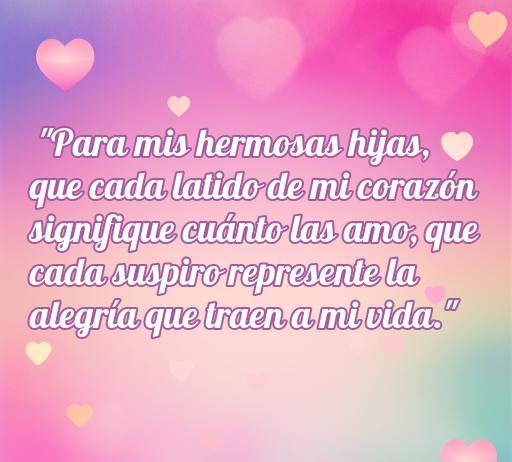 Frases de amor de un padre para sus hijas