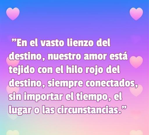 Texto de amor con el hilo rojo del destino que expresa la conexión inquebrantable entre dos personas, ideal para inspirar frases románticas sobre el amor eterno.