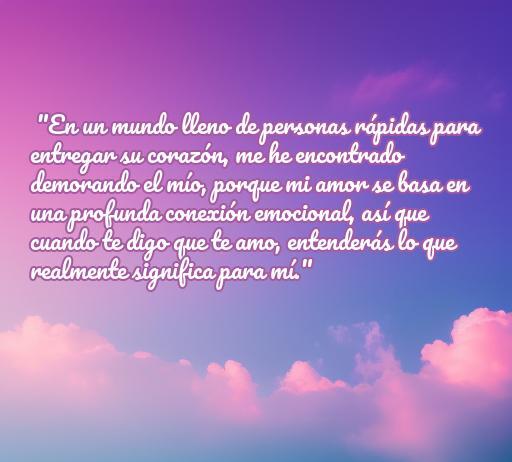Frase inspiradora sobre el amor demisexual, que destaca la importancia de la conexión emocional profunda en una relación. Perfecta para ilustrar el artículo 'frases de amor demisexual'.