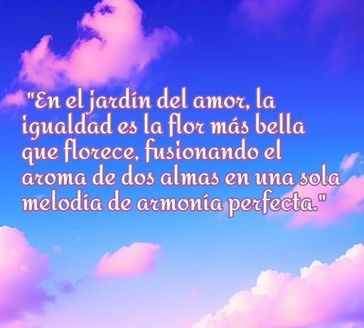 frases de amor e igualdad Frase inspiradora sobre el amor y la igualdad, destacando la belleza de la conexión entre almas en armonía, ideal para el artículo 'frases de amor e igualdad'.