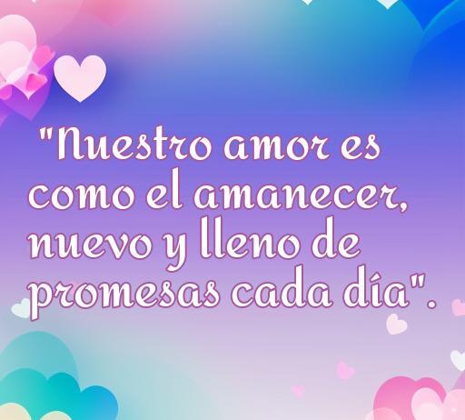Frase romántica sobre el amor al inicio de una relación: 