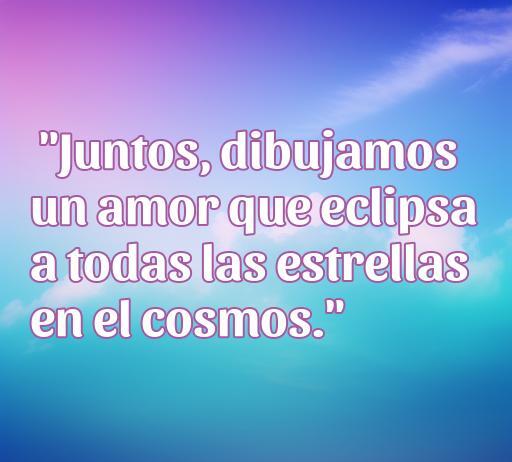 Frase romántica sobre el amor que comienza una relación, 