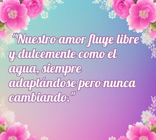 Frases de amor en el agua