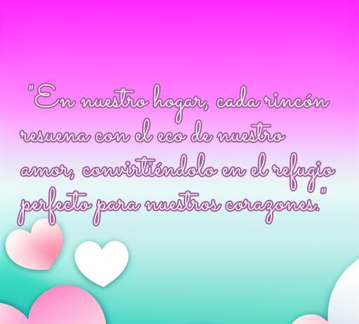 Frases de amor en el hogar