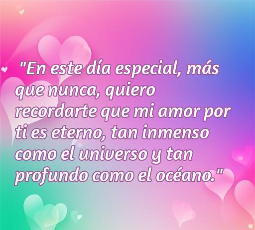 frases de amor en estas fechas especiales Frase de amor inspiradora para fechas especiales, destacando sentimientos de amor eterno y profundidad emocional, ideal para compartir en ocasiones románticas.