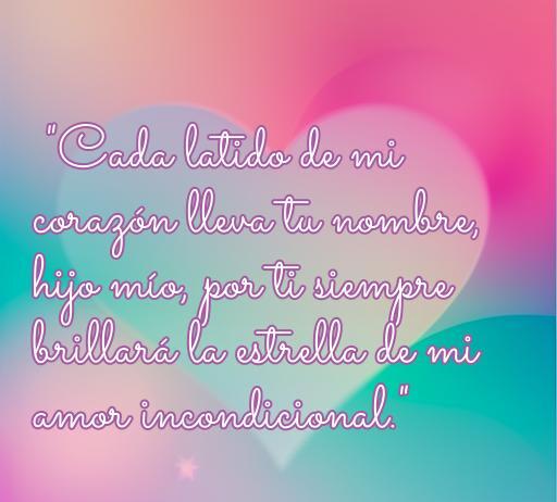 Frase conmovedora sobre el amor incondicional hacia los hijos, destacando la conexión emocional y el amor eterno de un padre o madre.