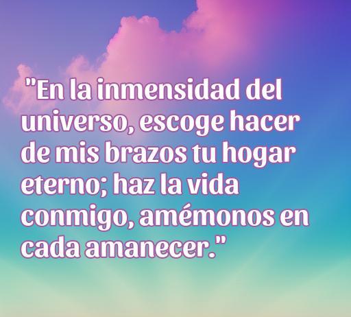 Frases de amor: haz la vida conmigo