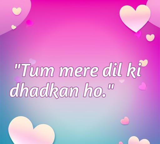 Imagen con frase de amor hindú 'Tum mere dil ki dhadkan ho' sobre un fondo romántico, ideal para compartir citas de amor y conexiones emotivas. Perfecta para inspirar a quienes buscan las mejores frases de amor hindú.