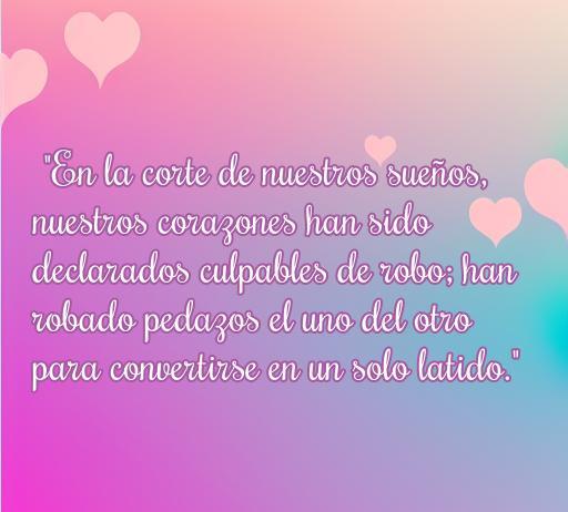Frase de amor ilegal que expresa cómo los corazones se roban pedazos el uno del otro para unirse en un solo latido, ideal para el artículo sobre frases de amor ilegales.