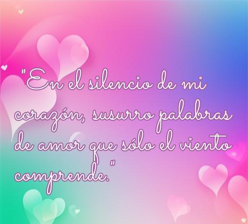 Frase de amor incomprendido sobre el silencio del corazón, ideal para explorar sentimientos profundos en relaciones. Incluye palabras clave como 