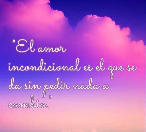 Cita inspiradora de Paulo Coelho sobre el amor incondicional, que dice: 'El amor incondicional es el que se da sin pedir nada a cambio.' Ideal para reflexionar sobre el significado del amor verdadero.