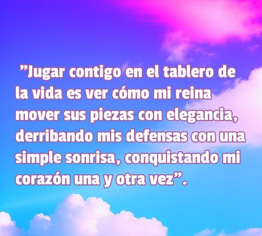 Frase romántica sobre el amor y la conexión en pareja, destacando el juego emocional en la relación de una esposa y su esposo. Perfecta para un artículo sobre las frases de amor.