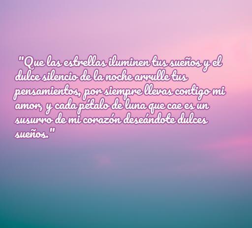 Frases de amor largas para decir buenas noches