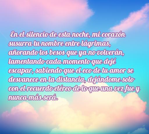 Frase de amor larga y triste que expresa nostalgia y anhelo, destacando el dolor de un amor perdido. Ideal para artículos sobre frases románticas melancólicas.