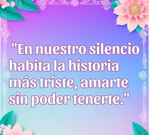 Frase conmovedora sobre el amor no correspondido, que refleja el dolor de amar sin ser correspondido. Ideal para quienes buscan frases tristes que expresen la angustia de sentimientos no correspondidos.