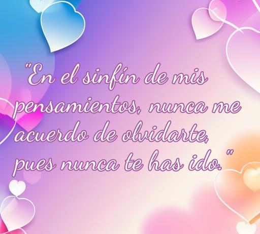 Frases de amor: Nunca me acuerdo de olvidarte