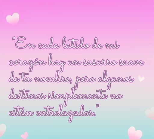 Frase romántica que expresa el anhelo y la tristeza de amar a alguien que fue rechazado, con un fondo rosa y corazones, ideal para un artículo sobre las mejores frases de amor para alguien a quien rechazaste.