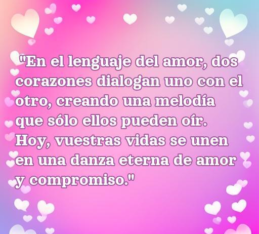 Frase romántica para bodas civiles que expresa el compromiso y la conexión profunda entre dos corazones, ideal para inspirar amor en celebraciones.