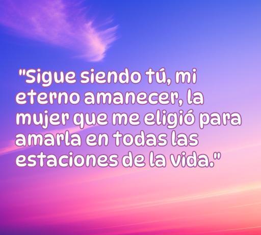 Frase romántica sobre el amor eterno en el matrimonio: 