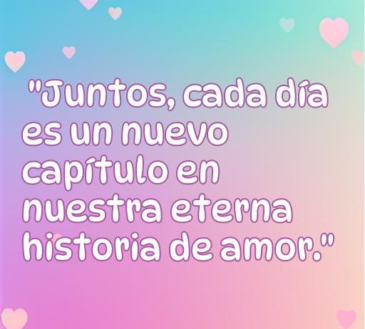 Frase inspiradora sobre el amor para parejas casadas: 'Juntos, cada día es un nuevo capítulo en nuestra eterna historia de amor'. Ideal para reflejar el compromiso y la conexión en el matrimonio.