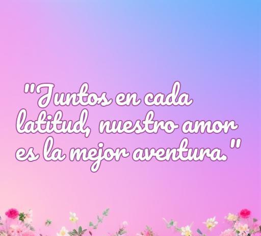 frases de amor para fotos de instagram viajar juntos Frase inspiradora de amor para Instagram: 'Juntos en cada latitud, nuestro amor es la mejor aventura.' Ideal para fotos de viajes en pareja, resaltando la belleza de viajar juntos y compartir momentos inolvidables.