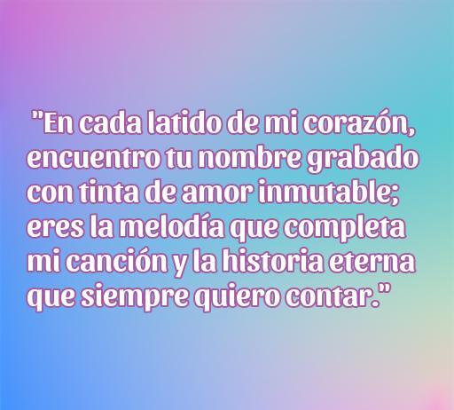 Frase romántica sobre el amor eterno y la conexión emocional perfecta, ideal para enviar a tu pareja. Descubre más frases de amor en nuestro artículo.