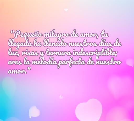Frase tierna de amor para un bebé de 1 mes, destacando el vínculo emocional y la alegría que trae su llegada. Frases de amor para bebés que reflejan ternura y felicidad.