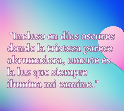 frases de amor para mi novia de tristeza Frase de amor motivadora que resalta la importancia del amor en momentos de tristeza, ideal para dedicar a una novia. Mensaje inspirador que simboliza cómo el amor ilumina incluso los días oscuros.