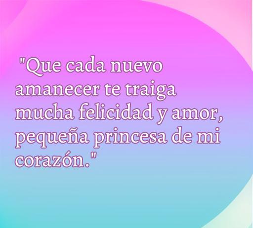 Frase de amor para sobrina pequeña, deseándole felicidad y amor cada nuevo amanecer. Frases tiernas para expresar cariño a una sobrina.