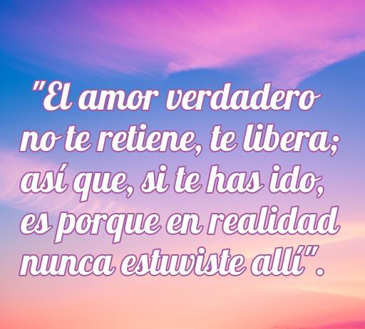Frase inspiradora sobre el amor y la libertad, ideal para reflexionar y ayudar a olvidar a un hombre. Encuentra motivación en las mejores frases de amor para sanar el corazón.