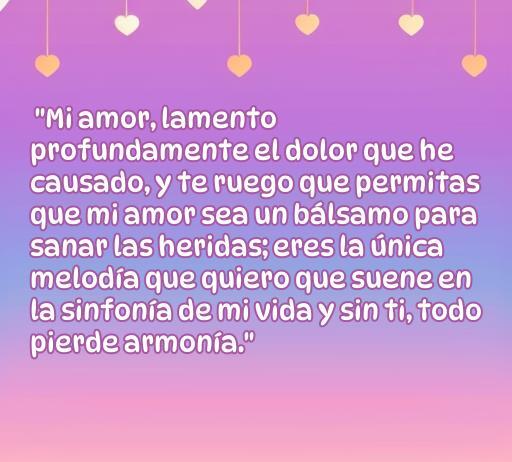 frases de amor para pedir perdón a una mujer Una conmovedora frase de amor como disculpa, ideal para pedir perdón a una mujer. Este texto destaca la importancia del amor y la reconciliación, perfecto para el artículo que presenta Frases de amor para pedir perdón.