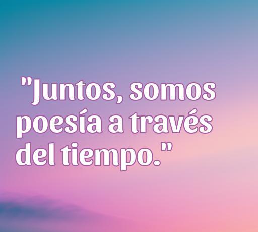 Frase de amor inspiradora para calendarios: 'Juntos, somos poesía a través del tiempo.' Optimiza tu proyecto con las mejores frases de amor.