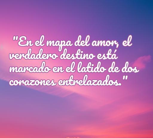 Frase inspiradora sobre el amor ideal para compartir en un programa de radio, destacando la conexión emocional entre dos personas.