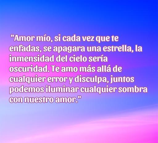 Frase de amor para reconciliación que expresa cómo el amor puede superar el enojo y oscurecer la tristeza. Mensaje inspirador ideal para calmar conflictos en una relación, relacionado con frases de amor para quitar el enojo.