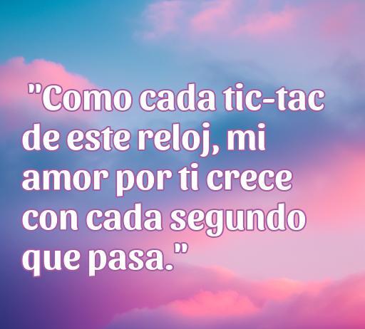 Frases de amor para regalar un reloj