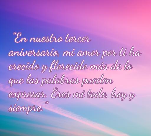 Frases de amor por cumplir 3 años