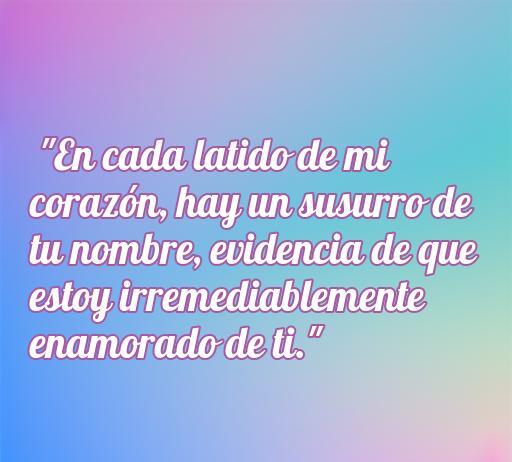 Frase romántica sobre el amor: 