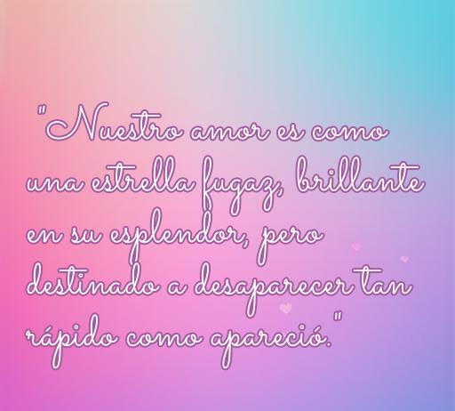 Frase de amor prohibido sobre la naturaleza efímera de los sentimientos, con un fondo degradado que evoca una atmósfera romántica. Ideal para ilustrar artículos sobre amor prohibido y emociones intensas.
