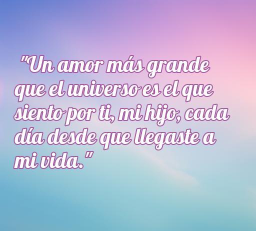Frase conmovedora que expresa el amor puro de un padre hacia su hijo, destacando la conexión especial y el impacto que el niño tiene en su vida. Frases de amor puro para un hijo.
