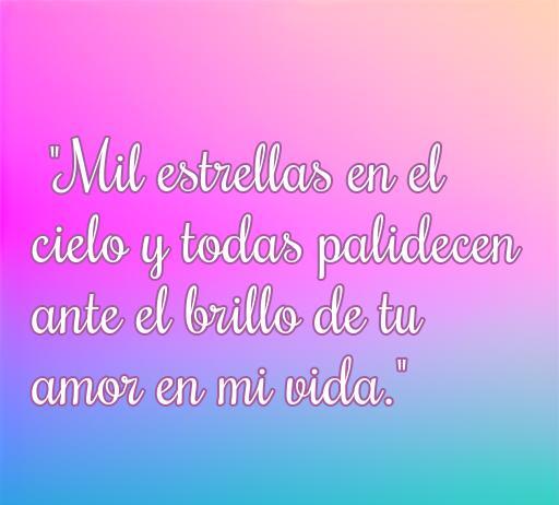 Frase de amor que comienza con la letra M: 'Mil estrellas en el cielo y todas palidecen ante el brillo de tu amor en mi vida.' Ideal para expresar sentimientos románticos.