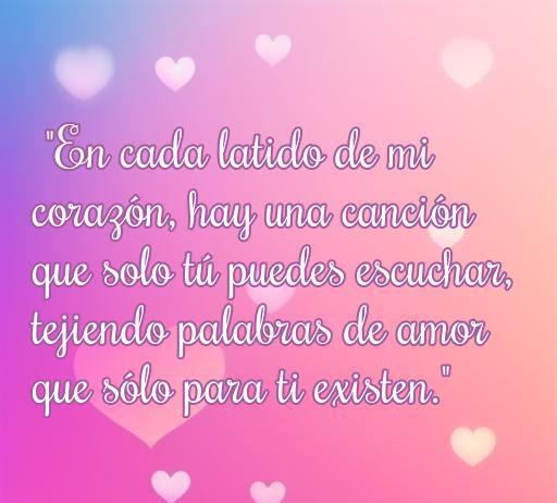 Frase romántica que expresa el latido del corazón y la conexión única en el amor, ideal para quienes buscan las mejores frases de amor que enloquecen.