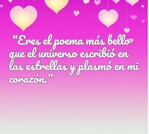Frase romántica sobre el amor que expresa sentimientos profundos y genuinos, ideal para mujeres. Frases que llegan al corazón, mensaje de amor, poesía en el universo.