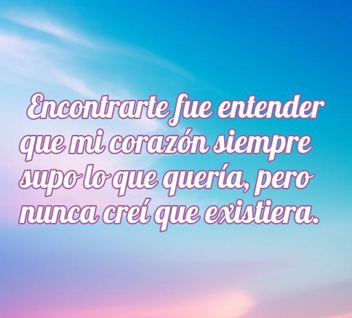 Frase romántica inspiradora que expresa el amor y la conexión emocional profunda. Ideal para ilustrar el artículo sobre cincuenta frases de amor que no se valoran.