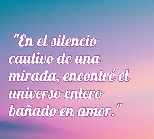Frase romántica sobre el amor, destacando la conexión profunda y el poder de una mirada, ideal para acompañar el artículo sobre las mejores frases de amor sin banderas.