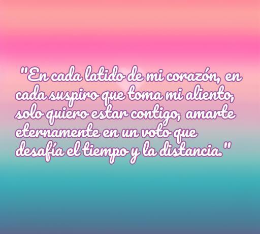 Frase romántica que expresa el deseo de estar junto a la persona amada, ideal para ilustrar un artículo sobre las mejores frases de amor, destacando el amor eterno y la conexión emocional.