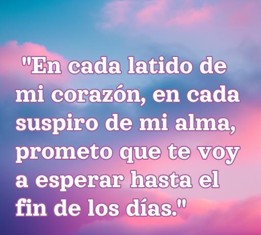 Frase romántica que expresa amor eterno: 
