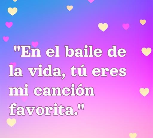 frases de amor tik tok Frase romántica para TikTok: 'En el baile de la vida, tú eres mi canción favorita'. Ideal para compartir amor y emociones en redes sociales, perfecta para inspirar y enamorar.