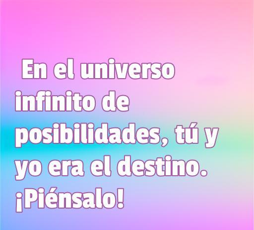 Frase inspiradora sobre el amor: 