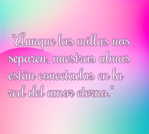 Frase de amor virtual a distancia que refleja la conexión emocional entre parejas separadas físicamente, destacando la esencia del amor eterno en el ámbito digital.