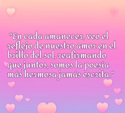 Mensaje inspirador de amor sobre la conexión en cada amanecer, acompañado de un fondo suave y romántico, ideal para el artículo 'frases de amor vivir así'.